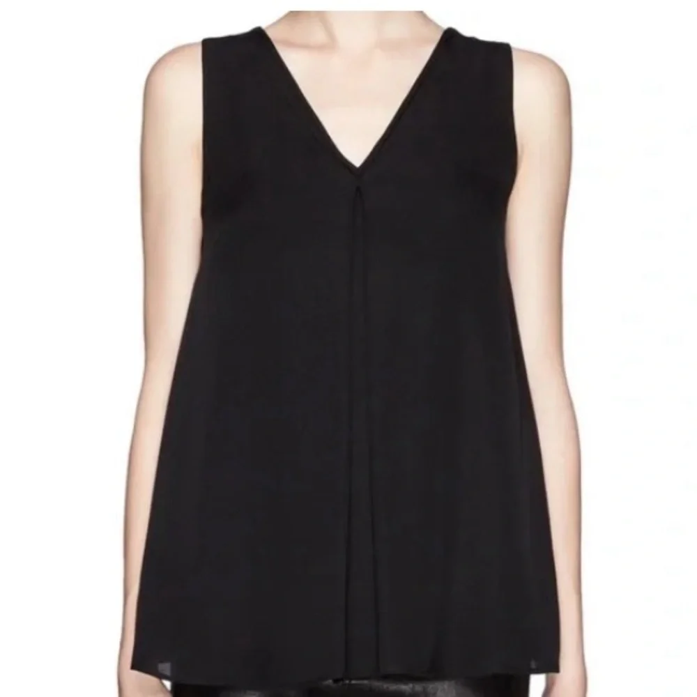 Theory - Jamissa Silk V Tank Blouse size L - Picture 2 of 6